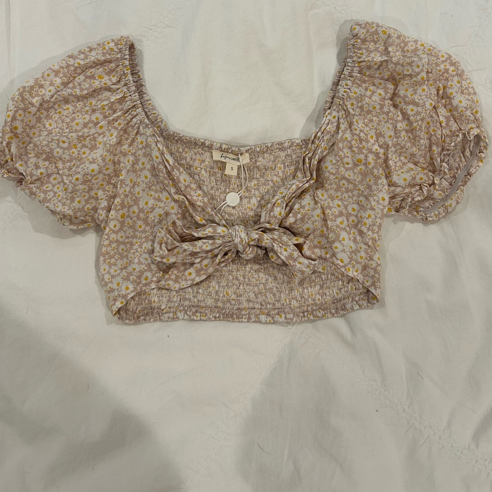 Floral Puff Sleeve Top